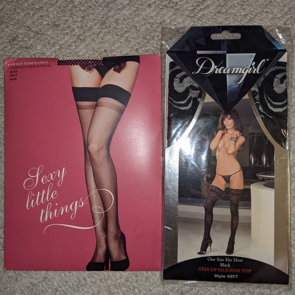 4 pair new tights / nylons / thigh high